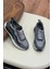 1103 Siyah Hakiki Deri Erkek Sneakers 3