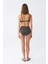 Kadın Basic Haki Pedli Yüksek Bel Bikini Takımı 5