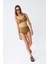 Kadın Basic Hardal Pedli Yüksek Bel Bikini Takımı 2
