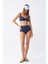 Kadın Basic Lacivert Pedli Yüksek Bel Bikini Takımı 1