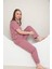 Pembe Yıldızlı Kısa Kollu Yazlık Pijama 7