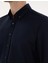 Erkek Lacivert Mikro Desenli Slim Fit Uzun Kollu Gömlek 50316747-VR033 7