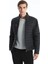Lcw Vision Siyah Slim Fit Dik Yaka Erkek Deri Görünümlü Mont 1