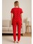 Kadın Kısa Kollu Pijama Takımı Kalp Baskılı 5