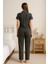 Kadın Gömlekli Pijama Takımı 4