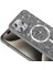 Apple iPhone 15 Pro Max Uyumlu Magsafe Özellikli Mozaik Silikon Kapak Titanium Gri 3