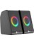 DS100 Lecoo 1+1 3W*2 Rgb Aydınlatmalı USB Siyah Hoparlör 1