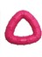 Diş Kaşıyıcı Üçgen Şekilli Köpek Oyuncağı 7 cm Pembe 1