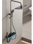 Aura-Dijital LED Göstergeli Piyano Tuşlu Termostatik Banyo Batarya Duş Sistemi Tepe Duş Seti 4