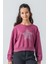 Kız Çocuk Taş Detaylı Yıldız Baskılı Sweatshirt 1
