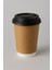 14 Oz Double Wall Kraft Görünüm Karton Bardak + Siyah Kapaklı 50'li 3
