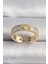 Pirinç Gold Renk Zirkon Taşlı Yıldız Işleme Vıp Seri Kadın Yüzük - PRT3500EB03224 1