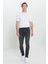 Erkek Antrasit Ekstra Slim Fit Dar Kesim Rıss Pamuklu Esnek Denim Jean Kot Pantolon 4