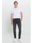 Erkek Antrasit Ekstra Slim Fit Dar Kesim Rıss Pamuklu Esnek Denim Jean Kot Pantolon 7