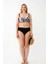 Kadın Papatya Desenli Gri Büyük Beden Bikini Takımı 1