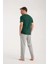 Erkek Yeşil Kısa Kol Pijama Takımı 5