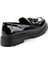 Siyah Kadın Loafer Ayakkabı K01823060898 3