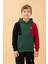 Kapüşonlu Parçalı 3 Ip Erkek Çocuk Sweatshirt Yeşil 3