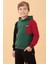 Kapüşonlu Parçalı 3 Ip Erkek Çocuk Sweatshirt Yeşil 4