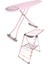 Premium Ütü Masası Soft Pembe Ayarlanabilir Yükseklik 44x152 cm Fonksiyonel Tasarım 1