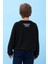 Erkek Çocuk Bisiklet Yaka Mevsimlik Baskılı Sweatshirt Siyah 4