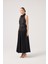 Fermuarlı Uzun Elenor Etek Siyah 5