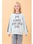 Kız Çocuk Baskılı Bisiklet Yaka Mevsimlik Sweatshirt Mint Yeşili 2