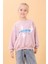 Kız Çocuk Oversize Santorini Baskılı Mevsimlik Sweatshirt Açık Gül Rengi 1