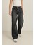 Antrasit Yüksek Bel Kemer Detaylı Wide Leg Jean 3