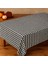 Kazayağı Desenli Duck Kumaş Masa Örtüsü – 120×160 cm | Siyah Beyaz Modern Masa Dekoru 5
