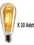 4W Dim Rustik LED Ampul Sarı Işık Armut Edison Ampul 10 Adet 1