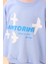 Kız Çocuk Oversize Santorini Baskılı Mevsimlik Sweatshirt Mavi 4