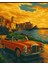 Sayılarla Boyama Seti 40X50 cm (Çıtalı) Fırça Boya Dahil Numaralı Tuval Kırmızı Arabalı Manzara 1