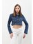 Kadın Püsküllü Crop Jean Ceket 17