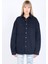 Kadın Oversize Jean Gömlek Lacivert 14