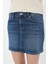 Kadın Jean Kısa Etek Koyu Mavi 13