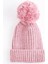 Pembe Kız Çocuk Ponponlu Yün Bere 0-18 Ay 1