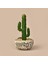 Kaktüs Saksılı Yapay Çiçek - Gri / Yeşil - 27 cm 1