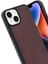 Apple iPhone 15 Uyumlu Premium Suni Deri Aras Kapak Bordo 2