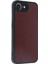 Apple iPhone 16E Uyumlu Premium Suni Deri Aras Kapak Bordo 3