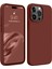 Apple iPhone 15 Pro Max Uyumlu Silikon First Kapak Bordo 1