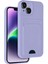 Apple iPhone 14 Uyumlu Kartlıklı Kelvin Kapak Lila 1