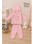Organik Hastahane Çıkışı Bebek Takımı 0-3 Ay Pembe 2