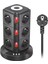 Akım Korumalı 12 Prizli Çoklu Uzatma Kablosu - 3 USB Girişli, Anahtarlı, Kule Tipi, 2 Metre Wireless Kablosuz Şarj 2