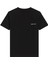 Siyah Bisiklet Yaka Logo Detaylı Kısa Kollu T-Shirt 1