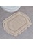 Soft Lace 2'li Banyo Paspası - Bej - 40X60 cm + 60X90 cm 4