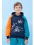 Erkek Çocuk Dad+Me Baskılı Kışlık Kapüşonlu Içi Polarlı Sweatshirt – Lacivert 1