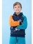 Erkek Çocuk Dad+Me Baskılı Kışlık Kapüşonlu Içi Polarlı Sweatshirt – Lacivert 5