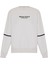 Ekru Bisiklet Yaka Baskılı Oversize Sweatshirt 6