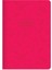Çizgili Termo Deri ve Sert Kapak Neon Şeker Defter 14 x 20 cm - Pembe 1